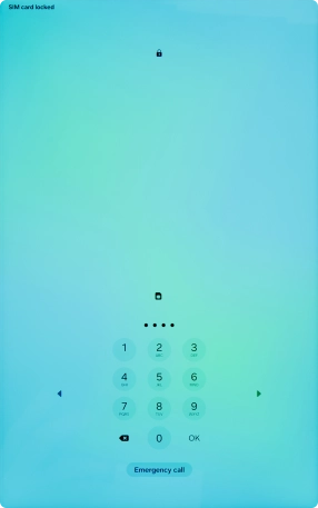 If you're asked to key in your PIN, do so and press OK.