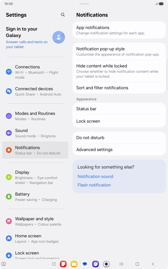 Press App notifications.