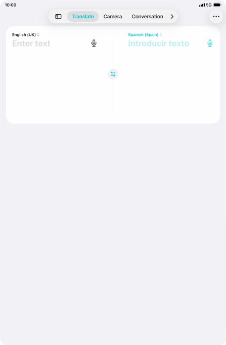 Press the first drop down list.