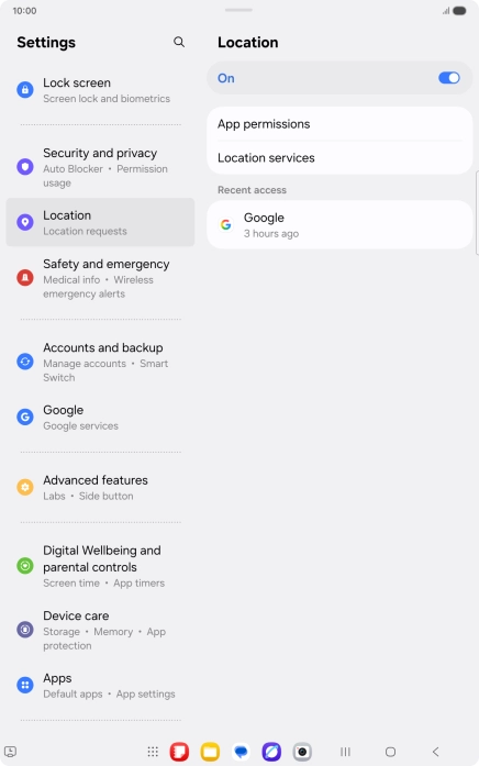 Press App permissions.