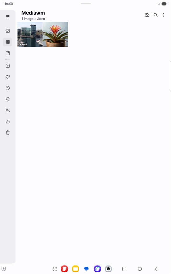 Press and hold the required picture or video.