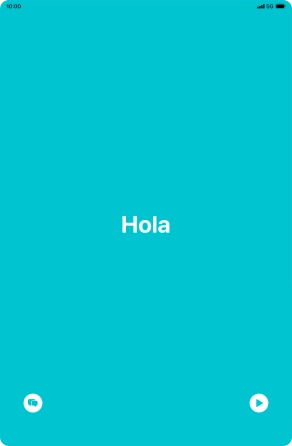 Press the split view icon to go back to display of both languages.