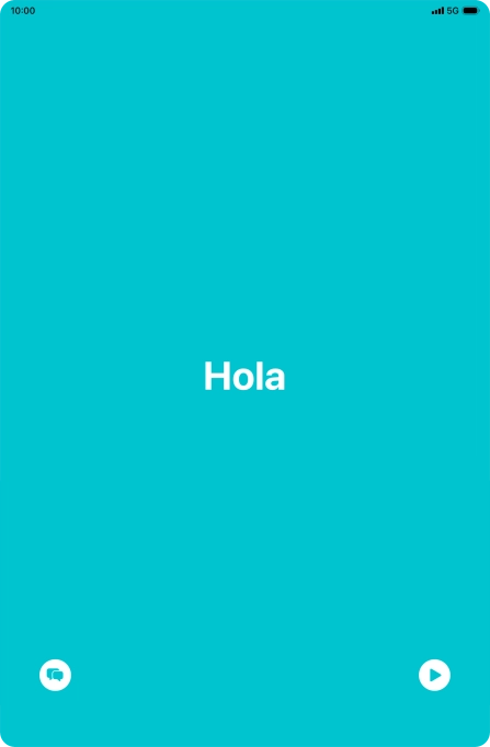 Press the split view icon to go back to display of both languages.