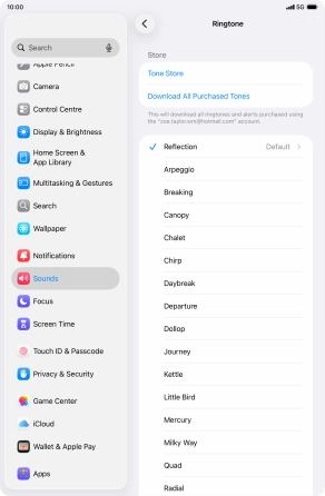 Press the required ring tones to hear them.
