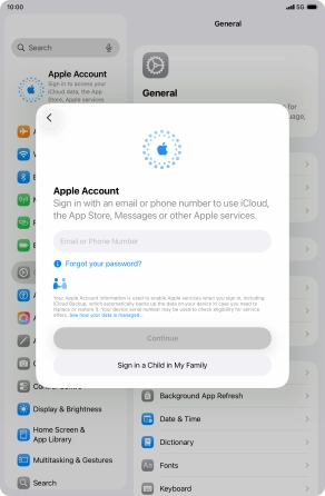 Press Email or Phone Number and key in the username for your Apple Account.