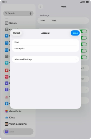 Press Advanced Settings.