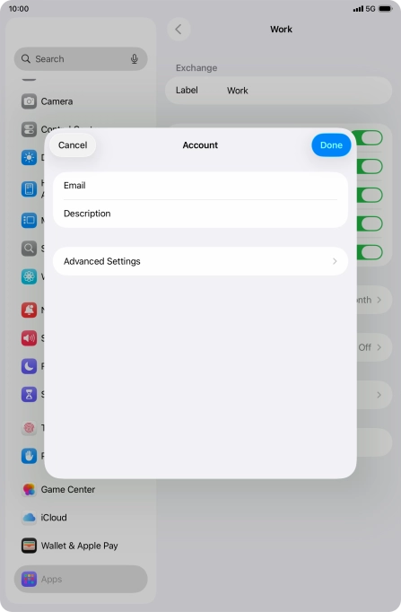 Press Advanced Settings.