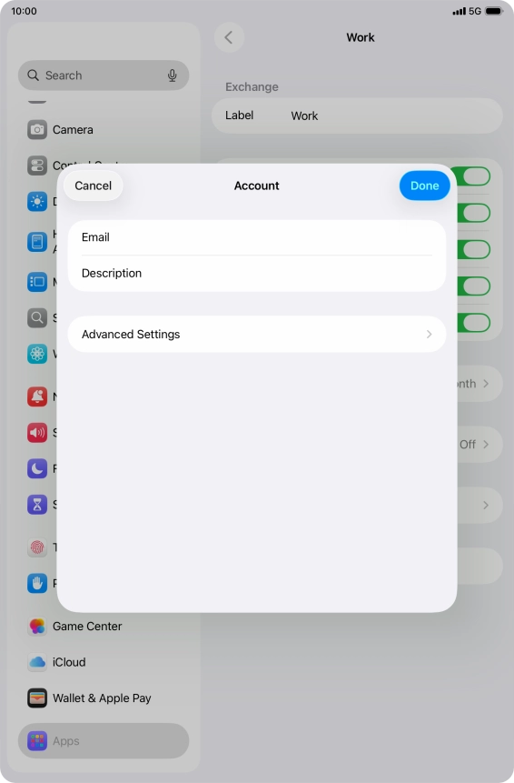 Press Advanced Settings.