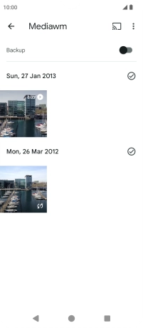 Press and hold any picture or video.