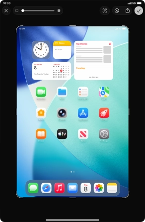 Follow the instructions on the screen to edit and save your screenshot.