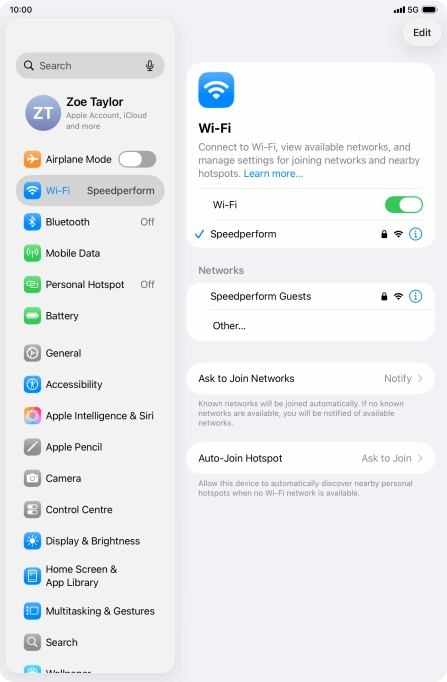 Slide your finger upwards starting from the bottom of the screen to return to the home screen.