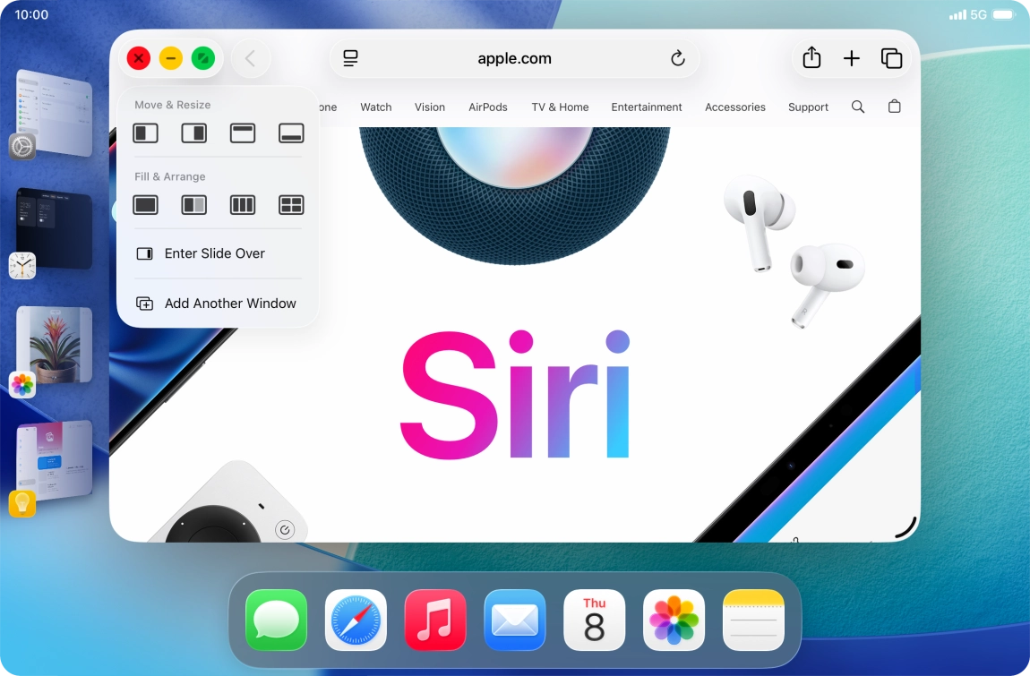 Press the required layout.