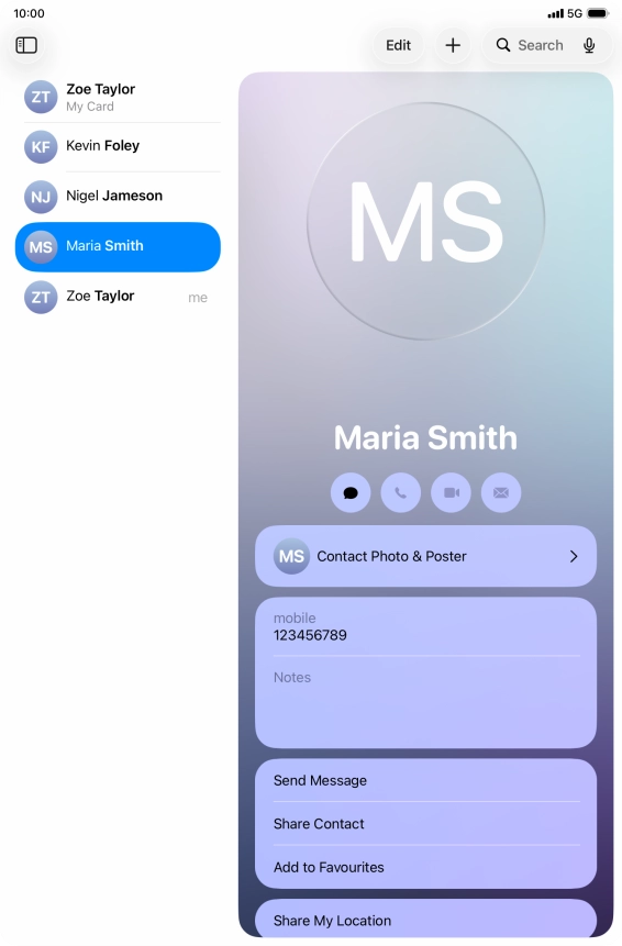 Slide your finger upwards starting from the bottom of the screen to return to the home screen.