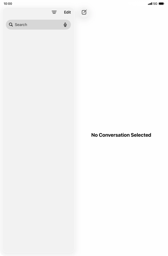 Slide your finger upwards starting from the bottom of the screen to open Dock.