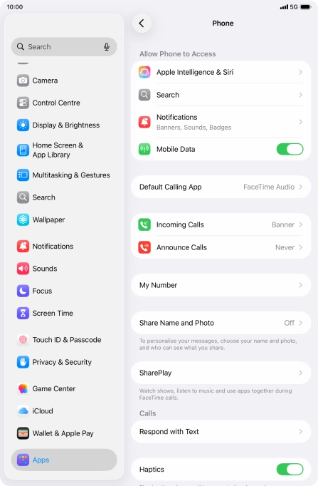 Press Announce Calls.