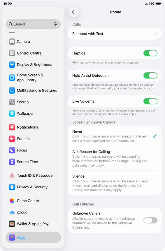 Press Silence to turn on the function.
