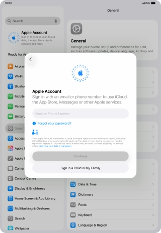 Press Email or Phone Number and key in the username for your Apple Account.