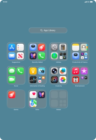 The app is now placed in the Hidden folder in the App Library.