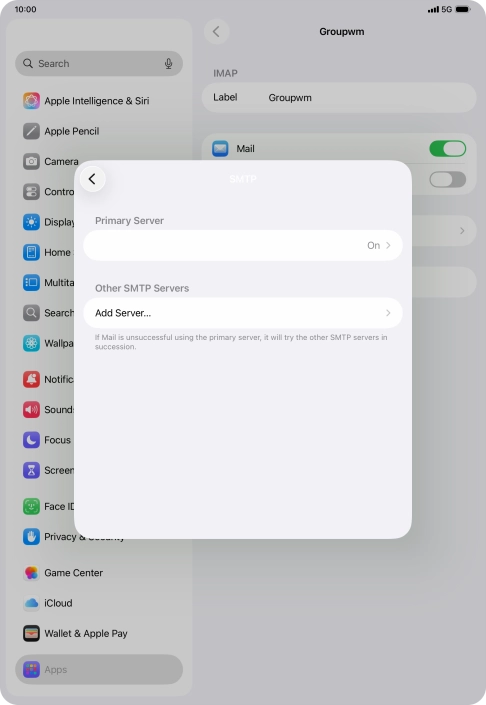 Press the field below 