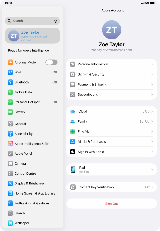 Slide your finger upwards starting from the bottom of the screen to return to the home screen.