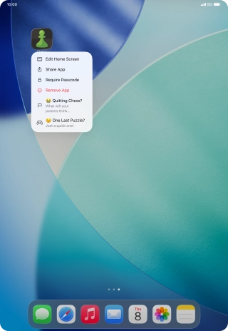 Press Require Passcode.