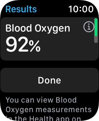 Your result is displayed on the screen.