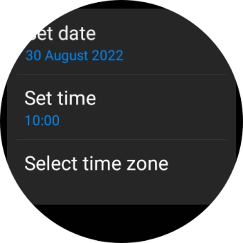 Press Set time.