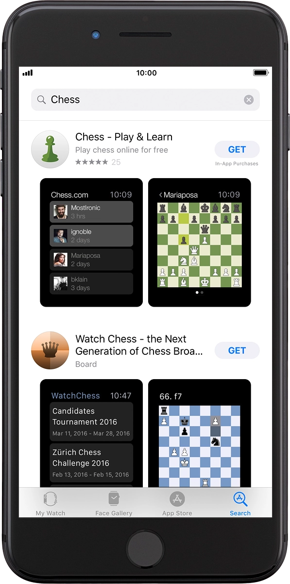 On your phone: Press the required app.