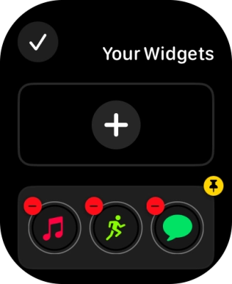 Press the confirm icon.