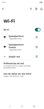 Pulsa la red wifi deseada.