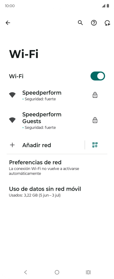 Pulsa la red wifi deseada.