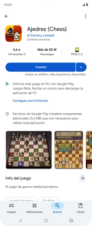 Pulsa Instalar y sigue las indicaciones de la pantalla para instalar la app.