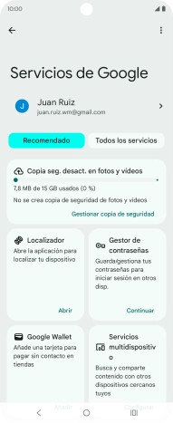 Pulsa Todos los servicios.