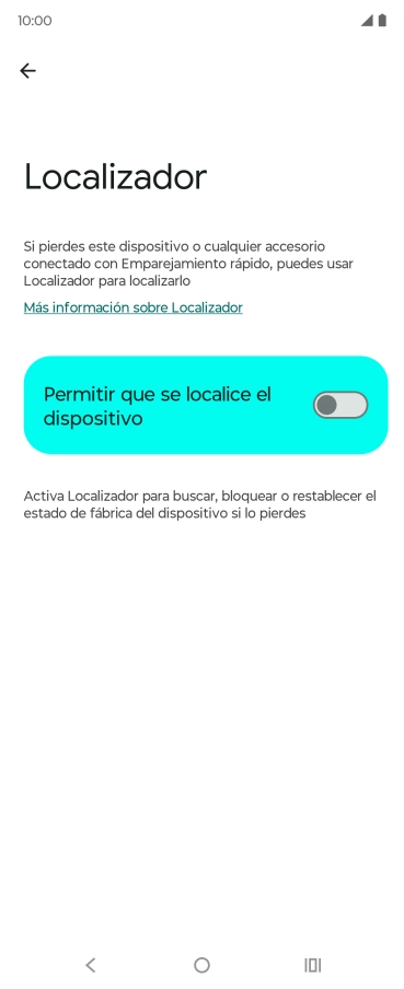 Pulsa el indicador junto a 
