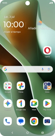 Desliza dos dedos hacia abajo desde la parte superior de la pantalla.
