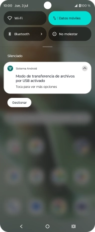 Pulsa Toca para ver más opciones.