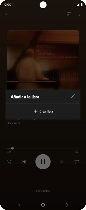 Pulsa Crear lista.