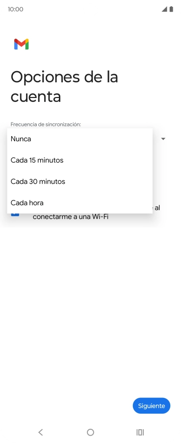 Pulsa el ajuste deseado.