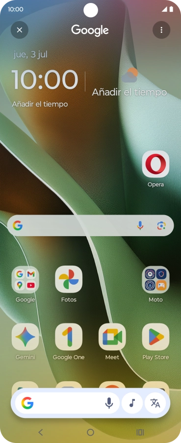 Pulsa el icono de música y espera a que aparezcan los resultados de búsqueda.