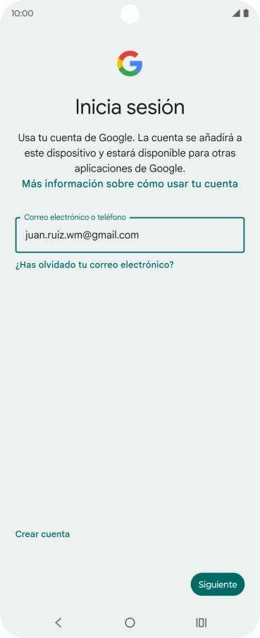 Pulsa Siguiente.
