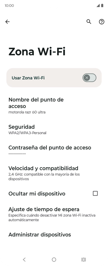 Pulsa Nombre del punto de acceso.