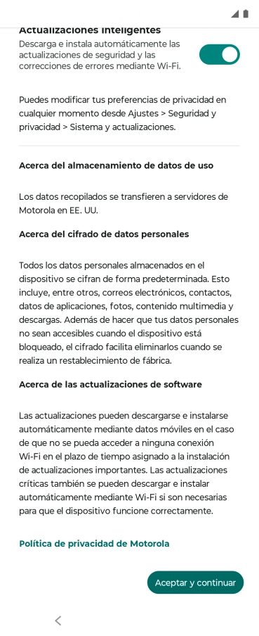Pulsa la tecla de inicio para terminar y regresar a la pantalla de inicio.