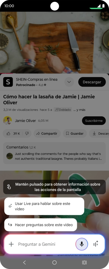 Pulsa Hacer preguntas sobre este vídeo.
