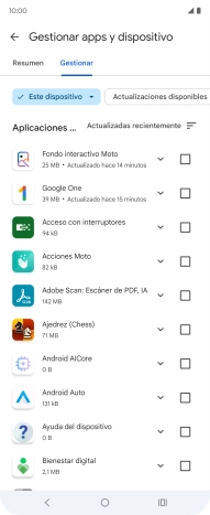 Pulsa la app deseada.