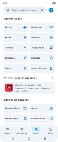 Pulsa en el campo de búsqueda.