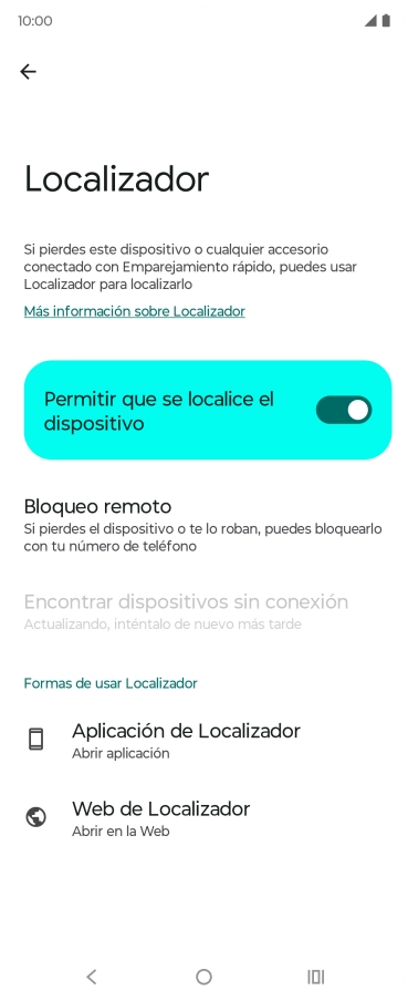 Pulsa la tecla de inicio para terminar y regresar a la pantalla de inicio.