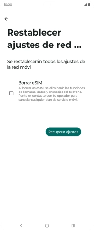 Pulsa Recuperar ajustes.