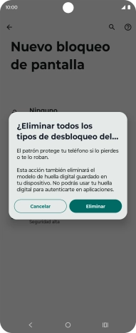 Pulsa Eliminar.