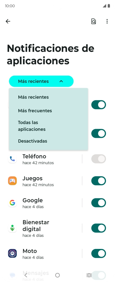 Pulsa Todas las aplicaciones.