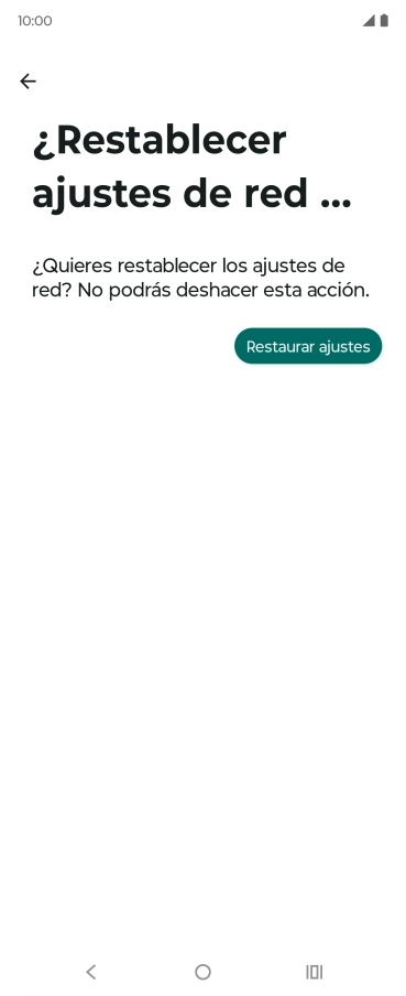 Pulsa Restaurar ajustes.
